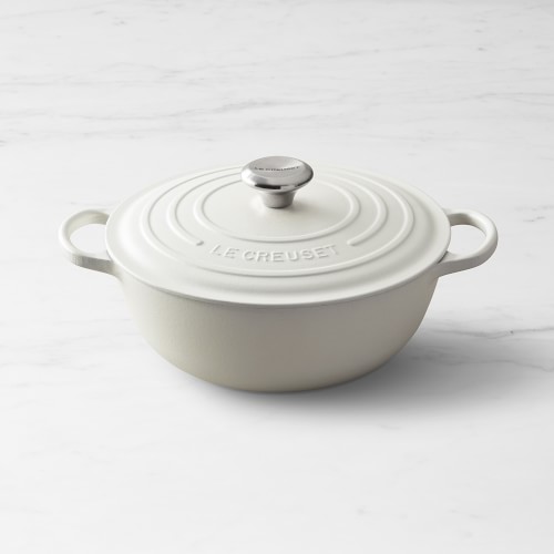 Le Creuset Enameled Cast Iron Soup Pot, 4 1/2-Qt., Matte White