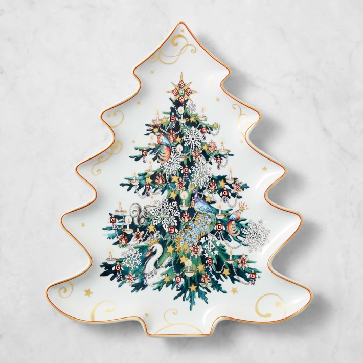 'Twas the Night Before Christmas Figural Tree Platter