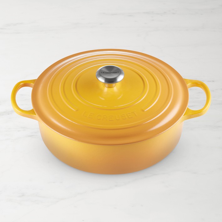 Le Creuset Signature Enameled Cast Iron Round Wide Dutch Oven, 6 3/4-Qt.