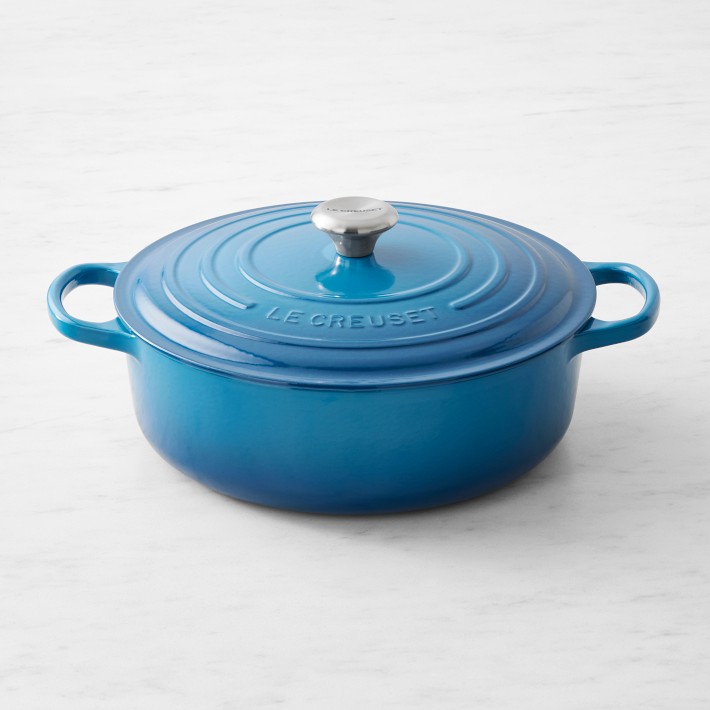 Le Creuset Signature Enameled Cast Iron Round Wide Dutch Oven, 6 3/4-Qt.