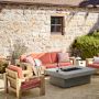 Larnaca Outdoor Teak Sofa (96&quot;-107&quot;)