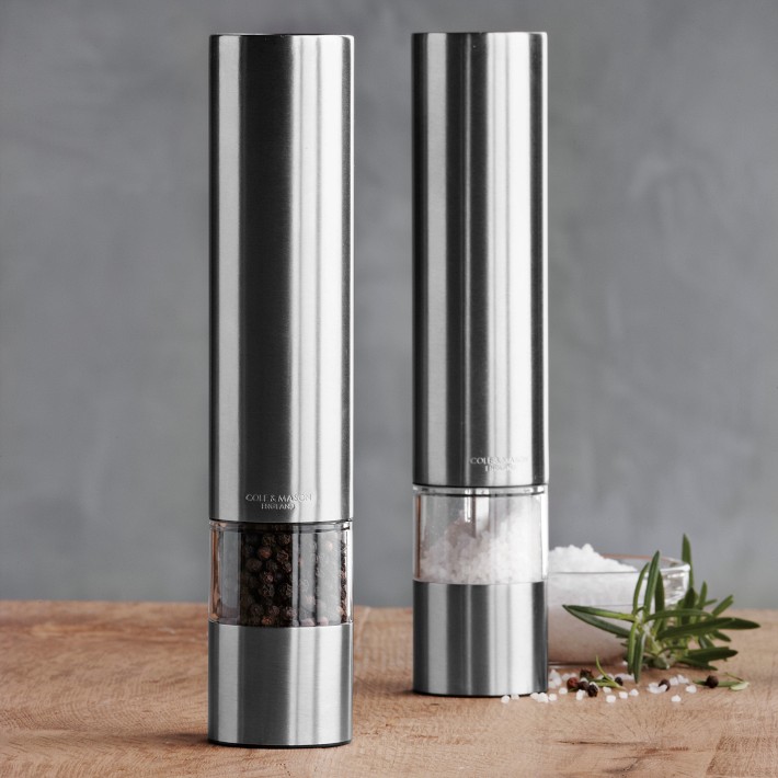 Cole Mason Electric Salt Pepper Grinders Williams Sonoma