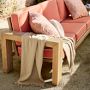 Larnaca Outdoor Teak Sofa (96&quot;-107&quot;)