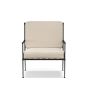 Bridgehampton Club Chair Outdoor Cushion, Piped, Sunbrella Performance Canvas, White