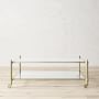 Stevenson Coffee Table, Brass