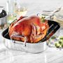 All-Clad Stainless-Steel Nonstick Roasting Pan with Rack