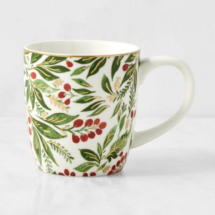 Présentoir à Biscuits Williams Sonoma Noel – 3 Niveaux Floral, Porcelaine, Neuf