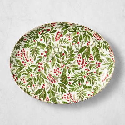 Noel Berry Oval Platter | Williams Sonoma