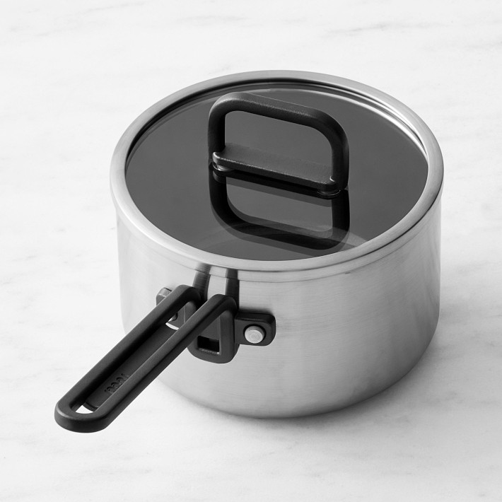 GreenPan™ Stanley Tucci™ Stainless-Steel Ceramic Nonstick Saucepan (2-qt)