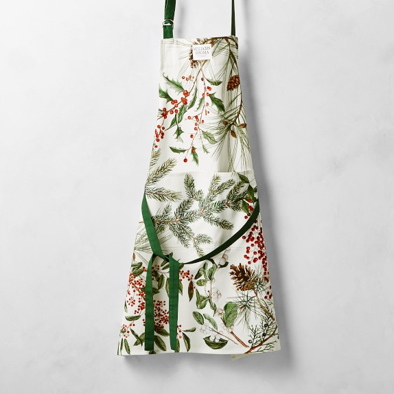 Berry Flowers White Apron main image 1