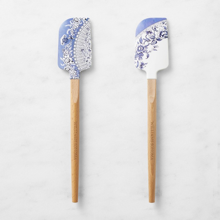 Williams Sonoma English Floral Wood Spatulas