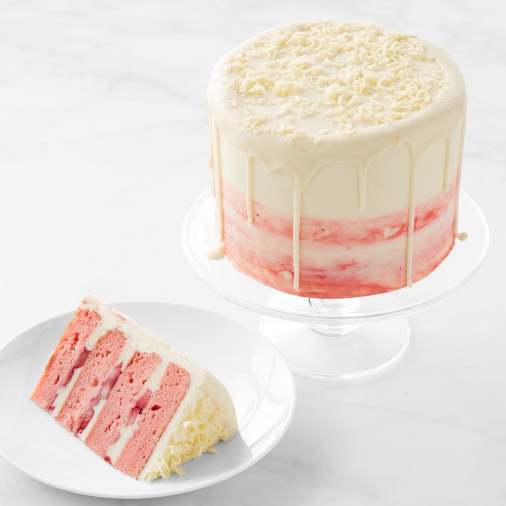 Four-Layer Fresh Strawberry Cake, Serves 8-10 | Williams Sonoma