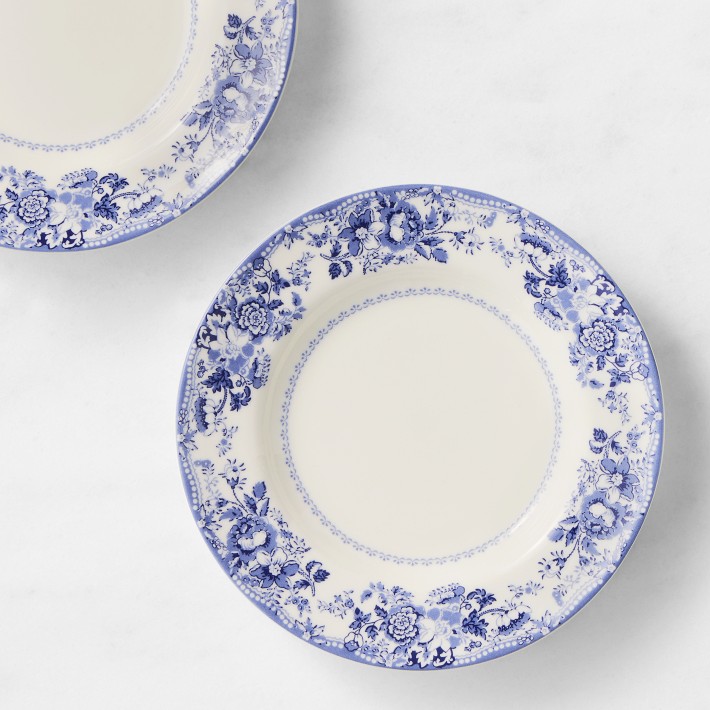 Spode English Floral Appetizer Plates, Set of 4