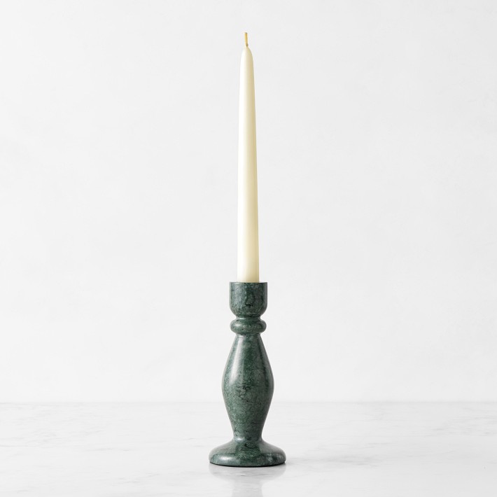 Green Marble Taper Holder