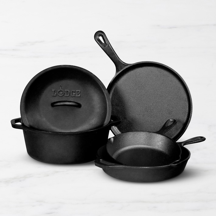 Lodge Cast Iron 5-Piece Cookware Set