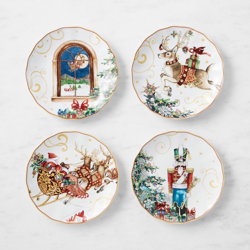 'Twas the Night Before Christmas Salad Plates, Set of 4, Mixed