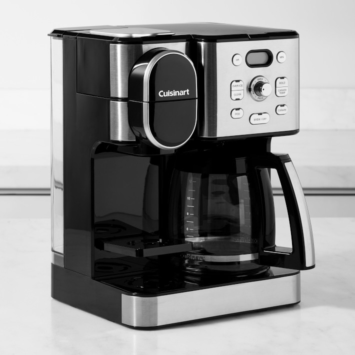 Orders Cuisinart Black Stainless Collection Coffee Center 2-in-1 12 Cup Coffeemaker