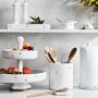 Williams Sonoma Honeycomb Marble Utensil Holder