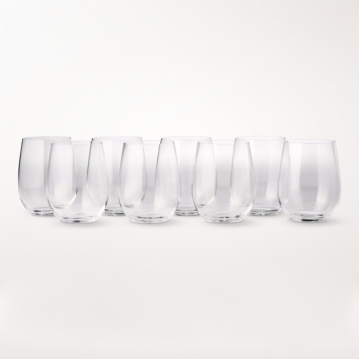 Riedel "O" Stemless Chardonnay Glasses, Pay 6-Get 8