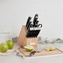 Cuisinart 15-Piece Triple Rivet Knife Block Set, Black