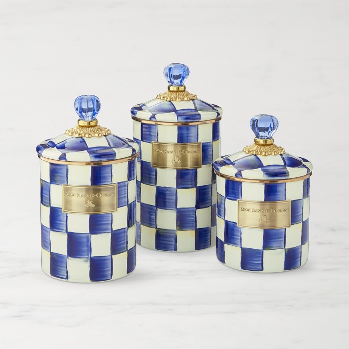 MacKenzie-Childs Royal Check Canister