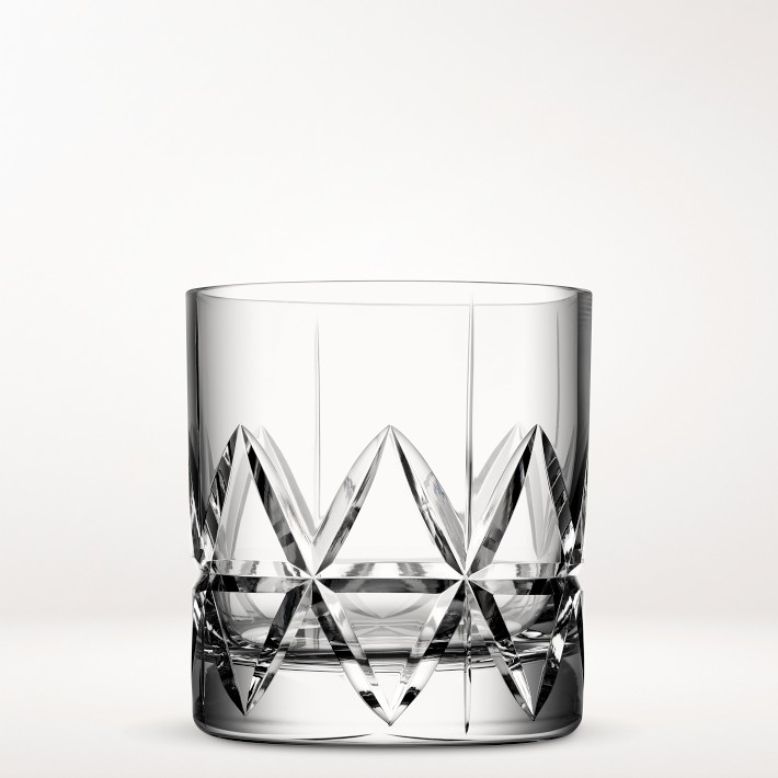 Orrefors Peak Double Old Fashioned Glasses Set Of 4 Williams Sonoma 8242