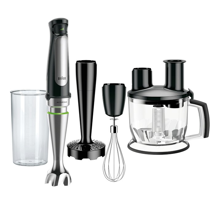 Immersion Hand Blender with Food Processor, Whisk, Beater & Masher