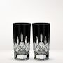 Waterford Lismore Black Highball Glasses, Set of 2