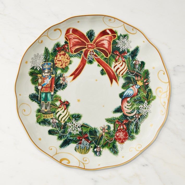 'Twas the Night Before Christmas Round Wreath Platter