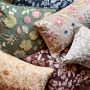 Floral Velvet Embroidered Pillow Cover