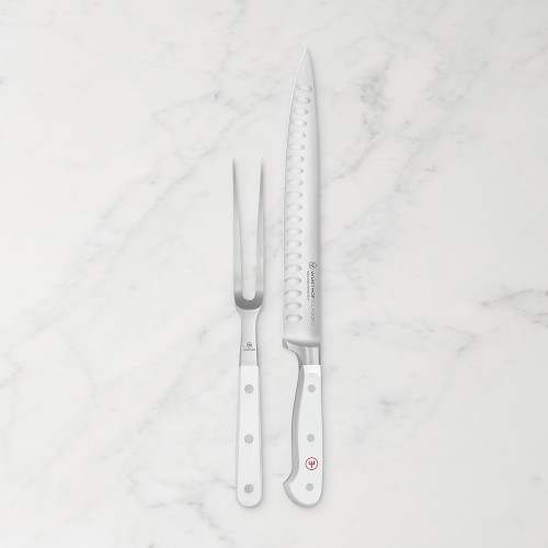 Wüsthof Classic 2-Piece Carving Set, White