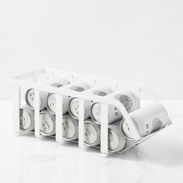 Hold Everything Metal Powder Coat Soda Can Bin