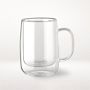 Double Wall Glass Coffee Mug, Set of 4, Small