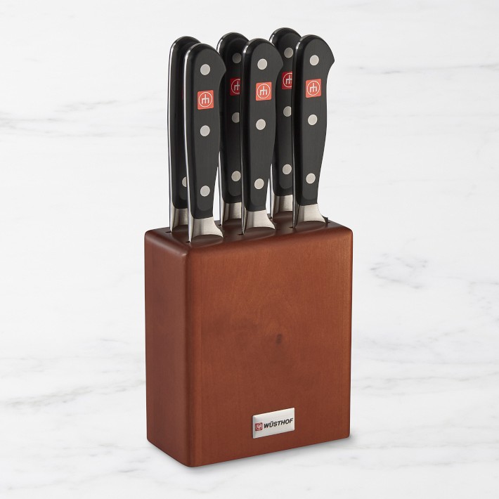 W&#252;sthof Classic Steakhouse Steak Knives in Block, Set of 6