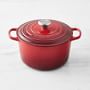 Le Creuset Signature Enameled Cast Iron Deep Oven, 5 1/4-Qt., Red