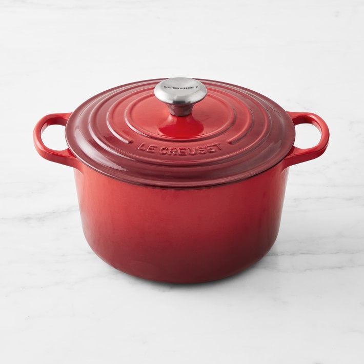 Le Creuset Signature Enameled Cast Iron Deep Oven, 5 1/4-Qt., Red