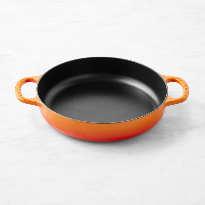 Le Creuset Enameled Cast Iron Everyday Braiser Pan, 3-Qt, FLAME