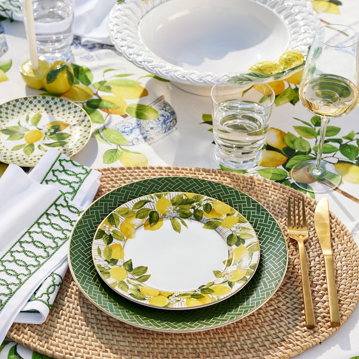 Garden dining plate sets hotsell