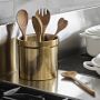 Gold Partitioned Utensil Holder