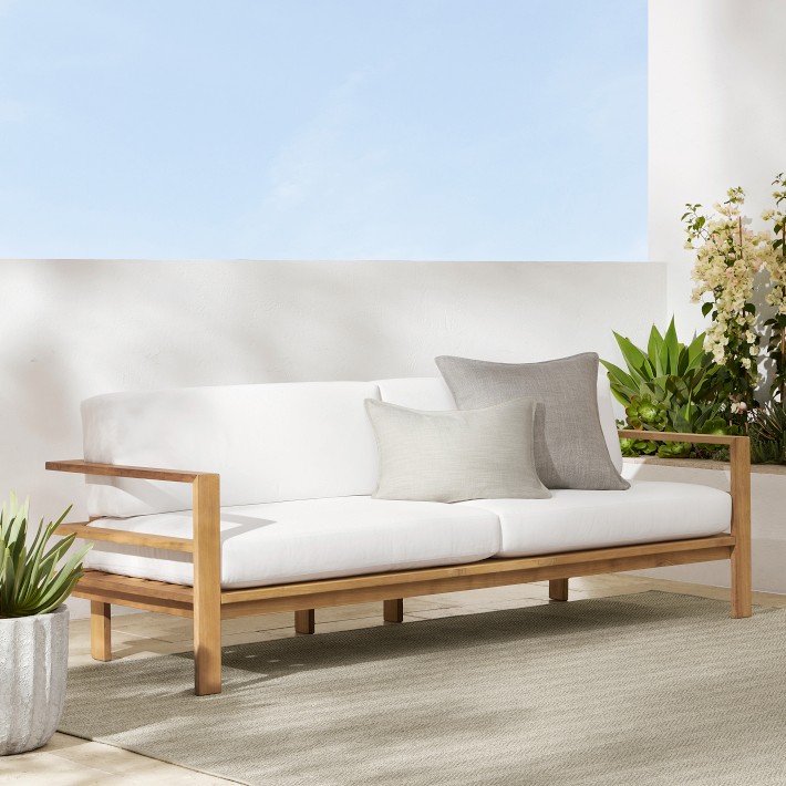 Ojai Outdoor Natural Teak Sofa (90&quot;)