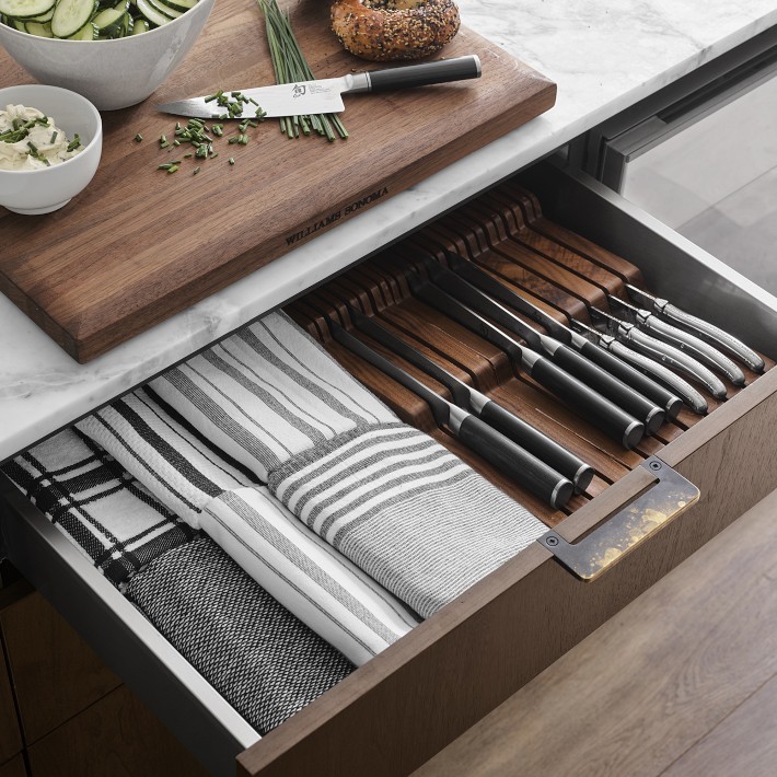 Williams Sonoma 15 Slot In Drawer Knife Organizer Williams Sonoma