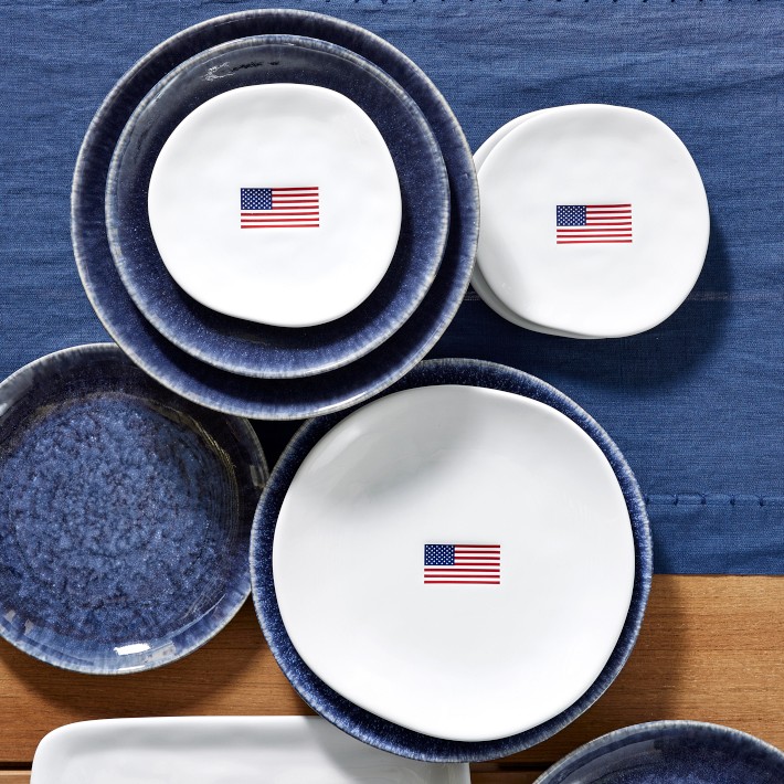 American Flag Plates Williams Sonoma