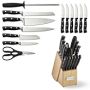 Cuisinart Triple Rivet Knife Block, Set of 15