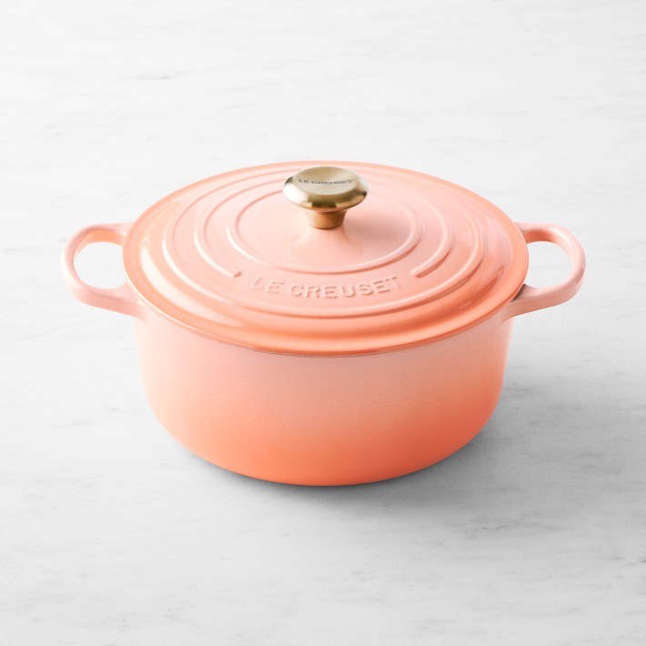 Le Creuset Signature Enameled Cast Iron Round Oven, 5 1/2-Qt., Peche