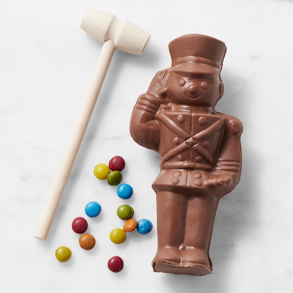 Breakable Chocolate Nutcracker Williams Sonoma