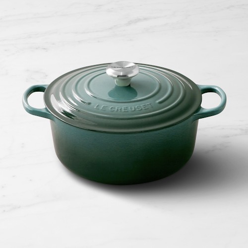 Le Creuset Signature Enameled Cast Iron Round Dutch Oven, 5 1/2-Qt., Ocean