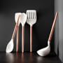 Silicone Angled Spatula with Copper Handle