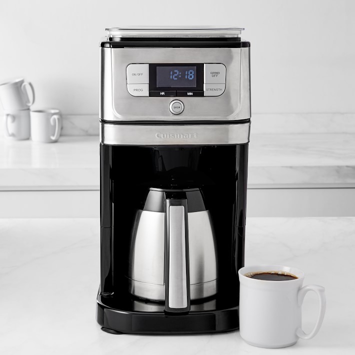 Cuisinart Burr Grinder Brew Coffee Maker with Thermal Carafe Williams Sonoma