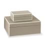 Faux Shagreen Box, Ivory