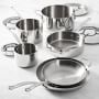 Open Kitchen by Williams Sonoma Stainless-Steel 10-Piece Cookware Set